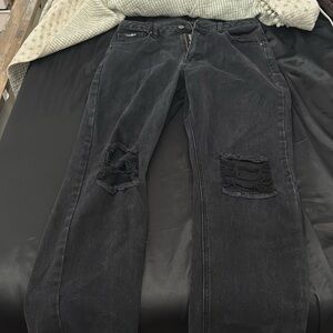 black jeans not sure the brand